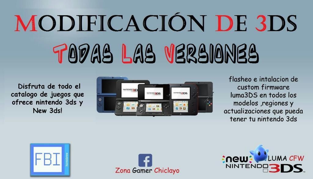 Flasheo de Nintendo 3ds