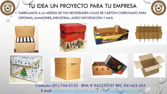 Cajas de carton corrugado en Lima