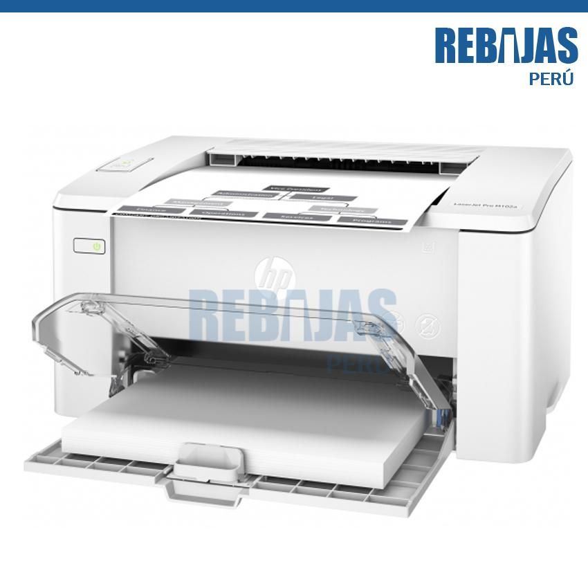 impresora laser HP M102A blanco y negro facturaciones