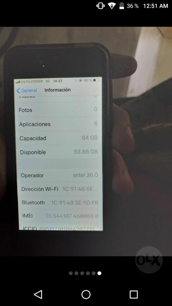 Cambio iPhone SE de 64 gbbx Samsung o huawei