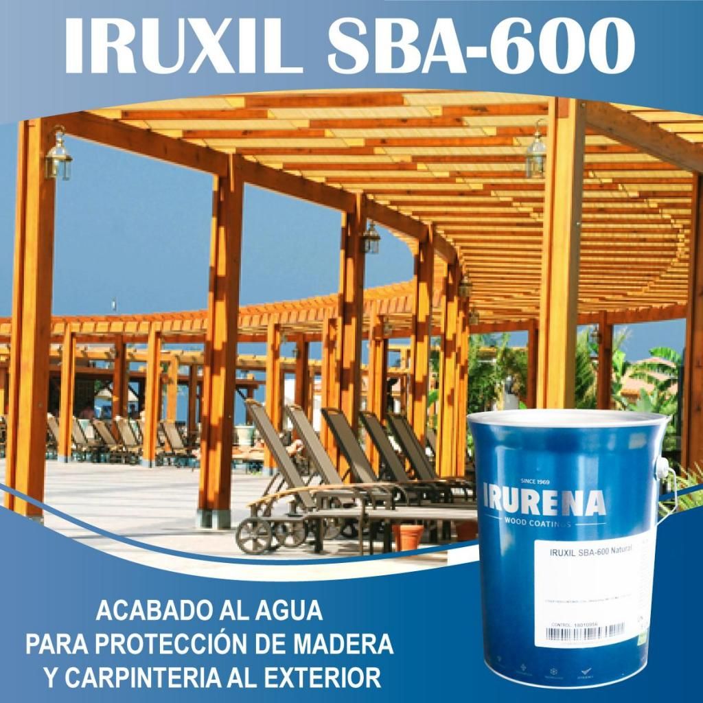 IRUXIL SBA600 / lazur al agua para madera al exterior