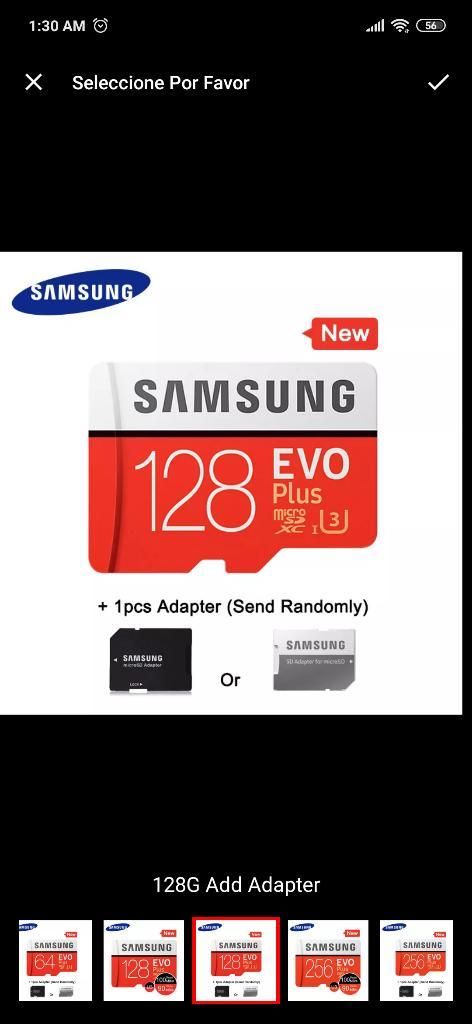 Micro Sd 128gb Clase 10 Samsung