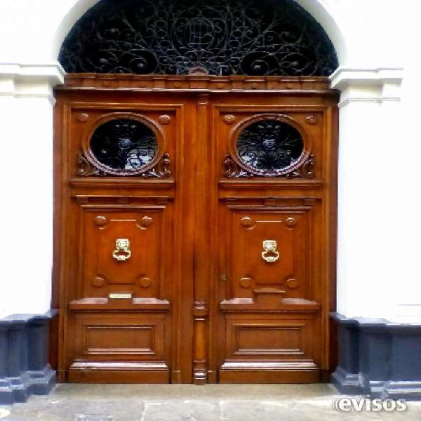 Puertas restauro antiguas coloniales en Lima