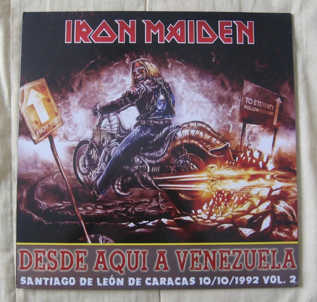 Iron Maiden Desde Aquí a Venezuela Lp Vivo Heavy Thrash