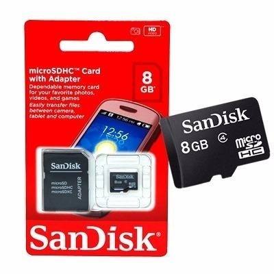 Memoria Flash Microsdhc Sandisk 8gb