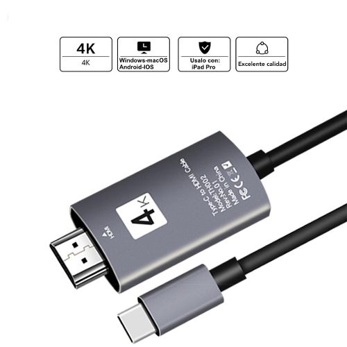 Cable Usb C A Hdmi 2k - 4k - iPad Pro  - Android