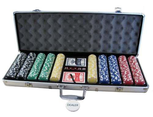 Set De Poker 500 Fichas Distribucion Personalizada Masplay