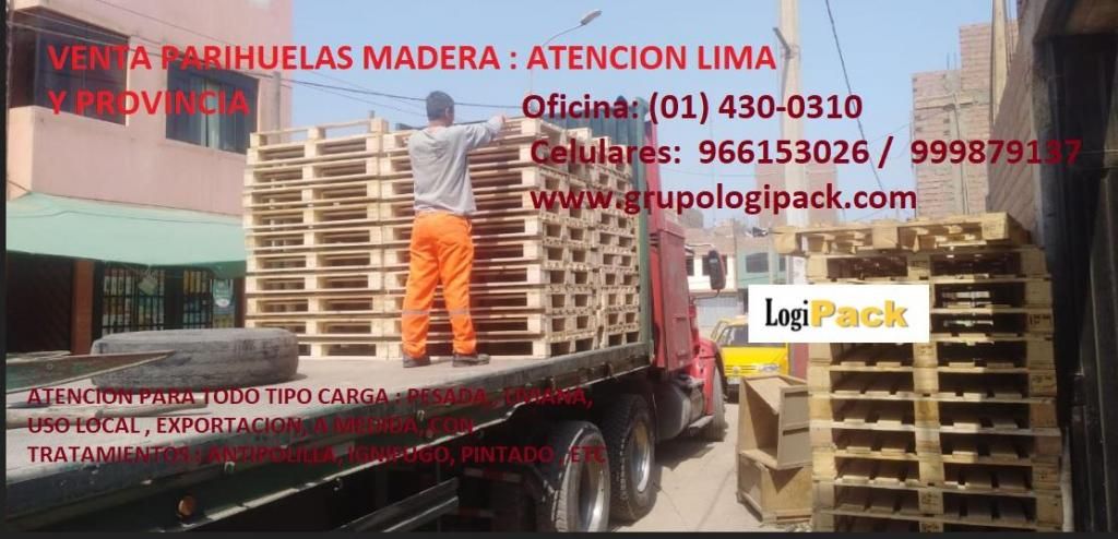 Parihuelas Madera Logipack: ATENCION LIMA Y PROVINCIA