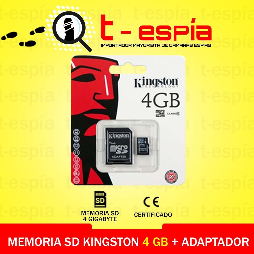 Memoria Micro Sd 4gb Adaptador Almacenamiento Clase 10