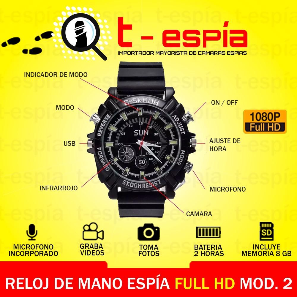 Reloj Camara Espia Vision Nocturna Full Hd p Audio Video