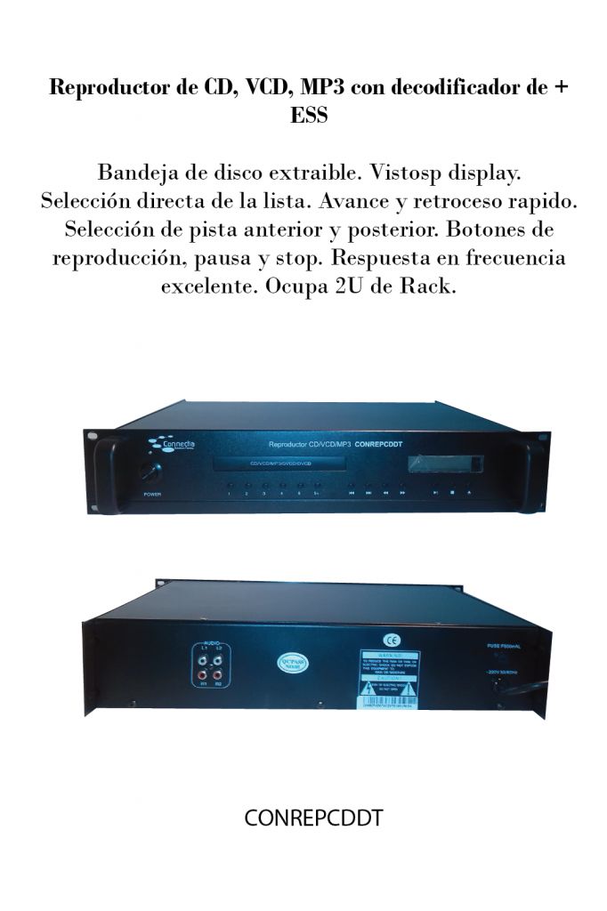 Reproductor de CD, VCD, MP3 con decodificador de ESS