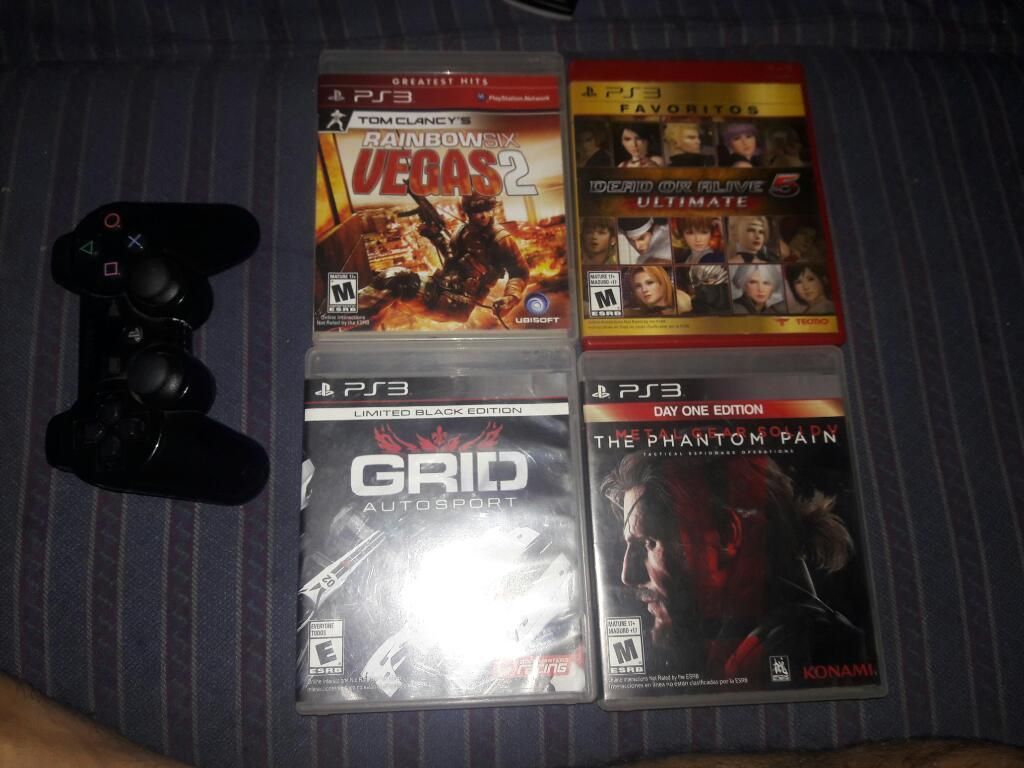 Vendo Combo de Control Y Juegos de Ps3