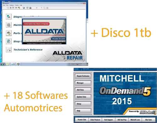 Alldata + Mitchell + Disco 1tb