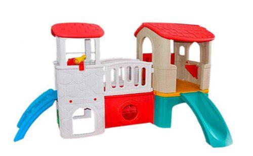 Casa Club House Juegos Niños Plastico Duro Resbaladera