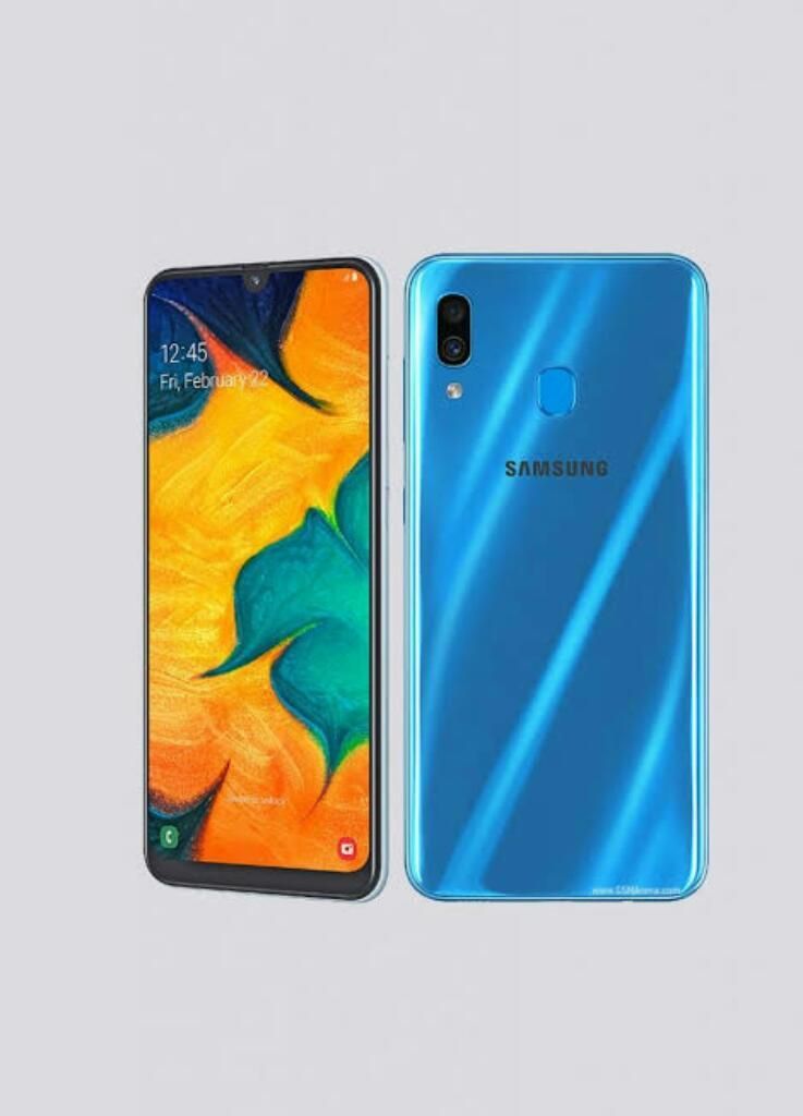 Samsung Galaxy A30 Azul Y Negro.