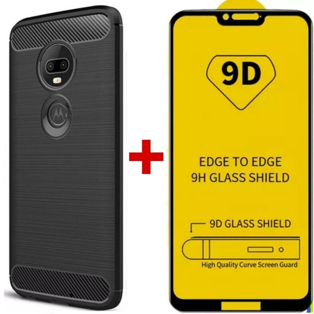 Vidrio Templado Funda para Moto G7 Power