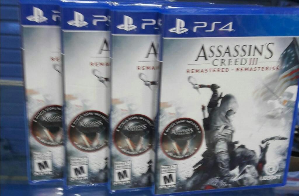 Assassins Creed 3 Rematered Ps4 Nuevo y Sellado Stock