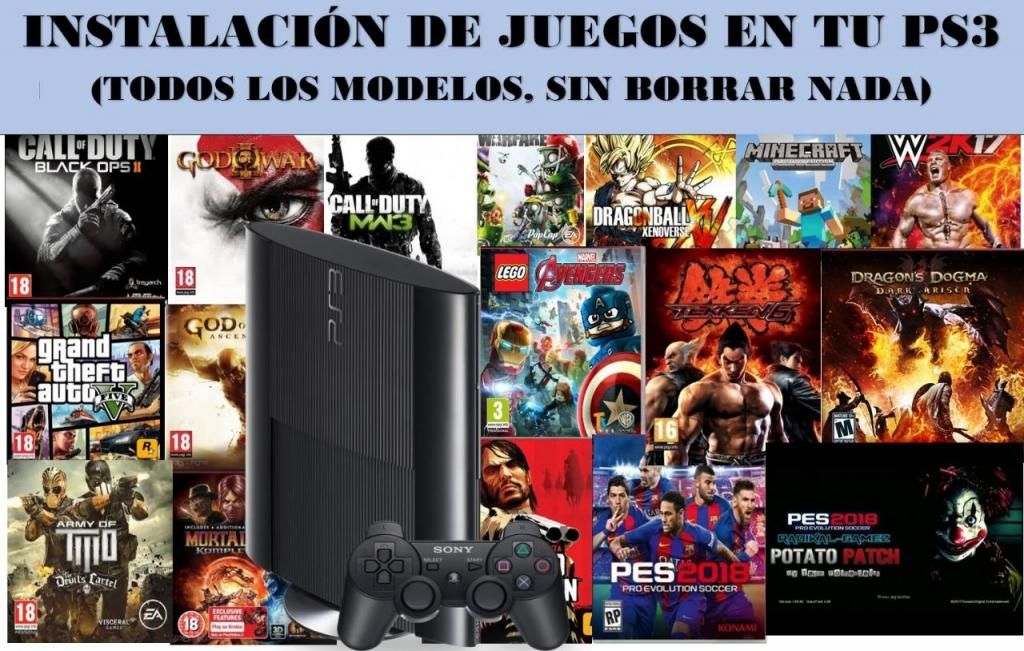 INSTALACION DE JUEGOS PS3 Y PS4