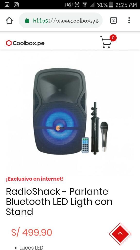 Paralante Radioshack No Inalambrico