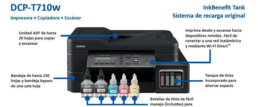 Impresora Brother T710 Multifuncional
