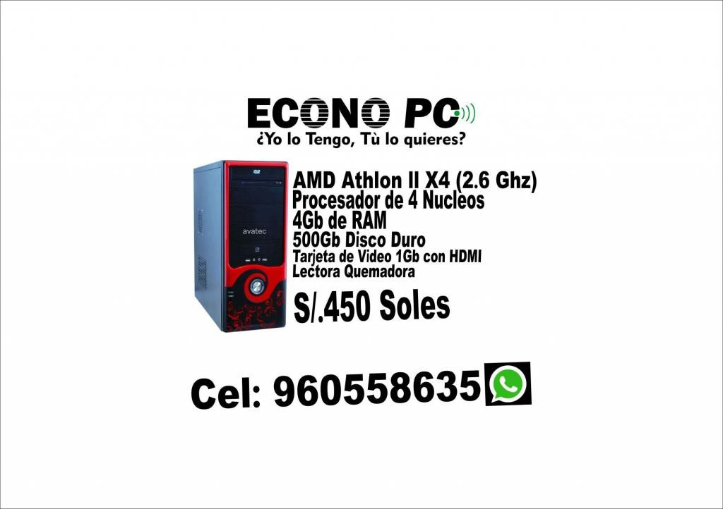 VENDO CPU AMD Athlon ll X4 de 2.6Ghz(procesador de 4Nucleos)