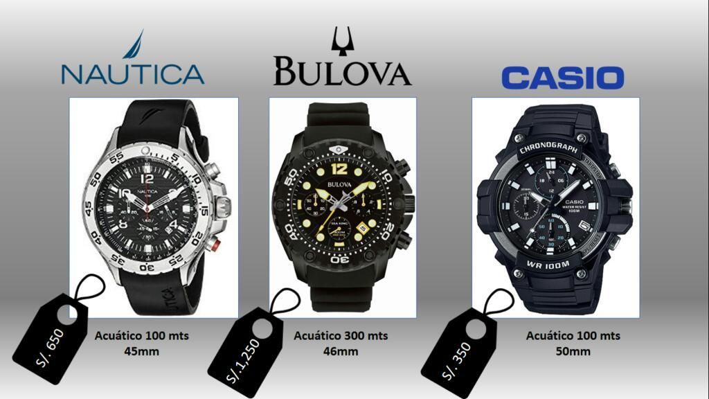 Reloj Nautica Bulova Y Casio