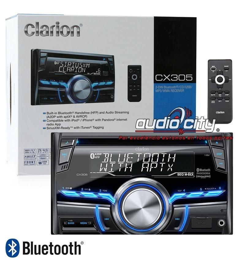Autoestéreo 2 Din Clarion Cx305 Mp3 Cd Usb Bluetooth