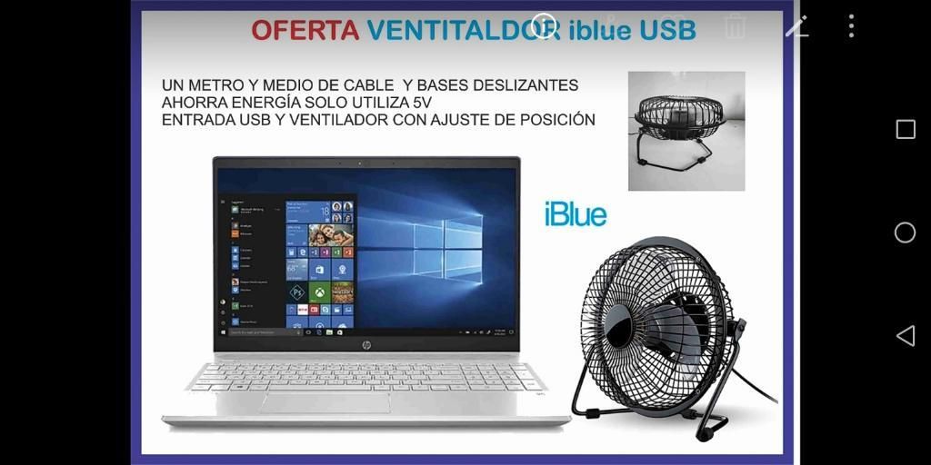 Ventilador Usb Oferta