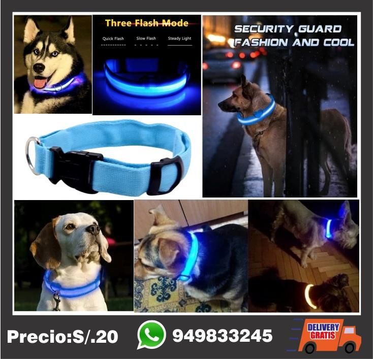 COLLAR LED PARA MASCOTA