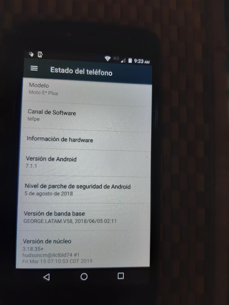 Ocasion Celular Moto 4g Plus