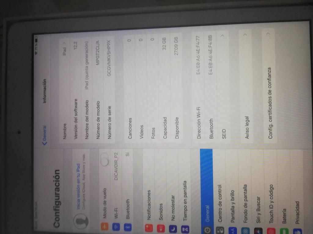 iPad 9.7 Wifi 32GB Dorado Estuche