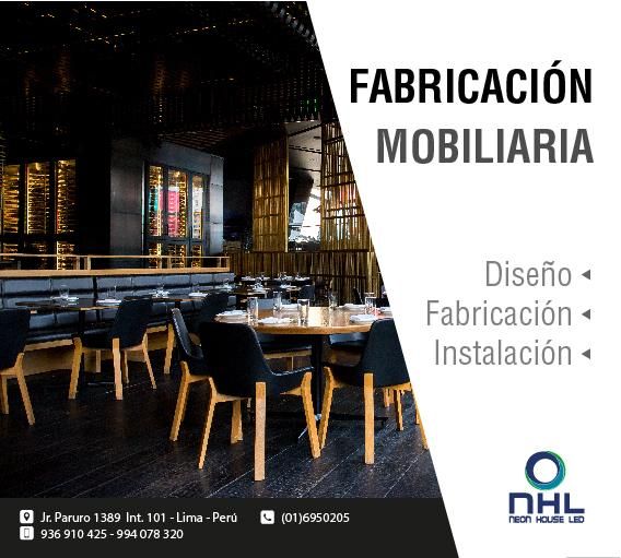 DISEÑO Y FABRICACIÓN DE MOBILIARIO-NEON HOUSE LED