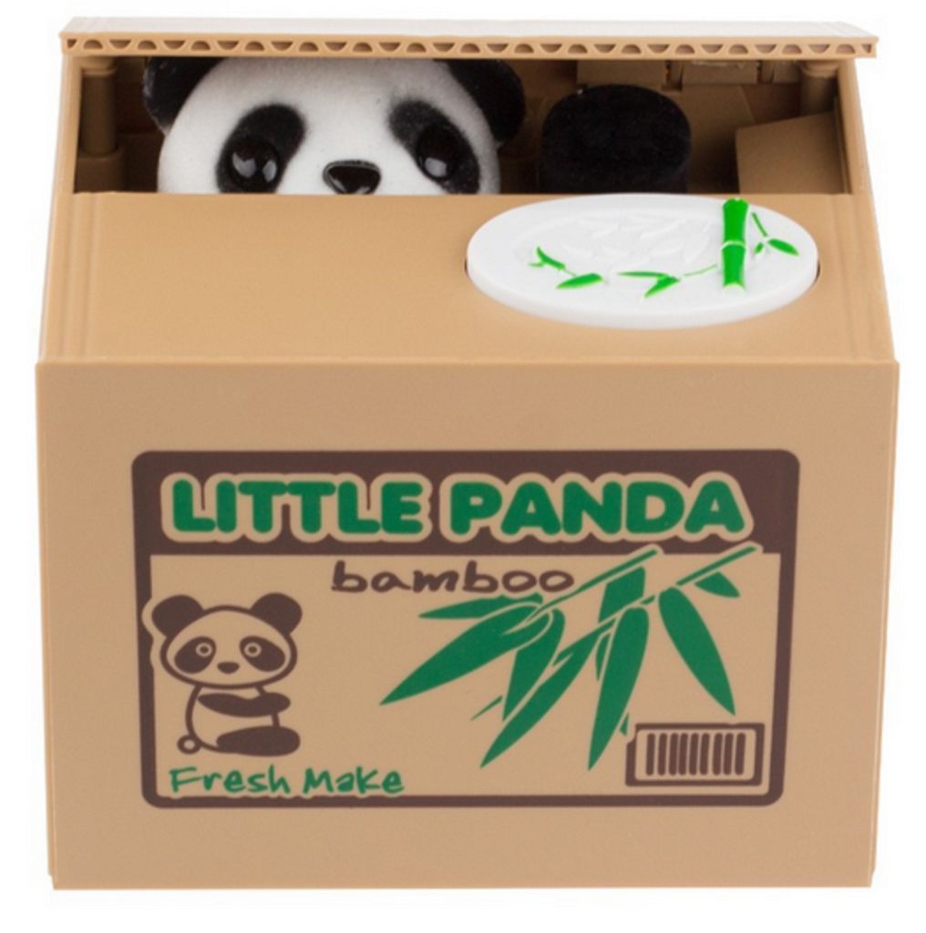 Alcancia Panda Roba Moneda