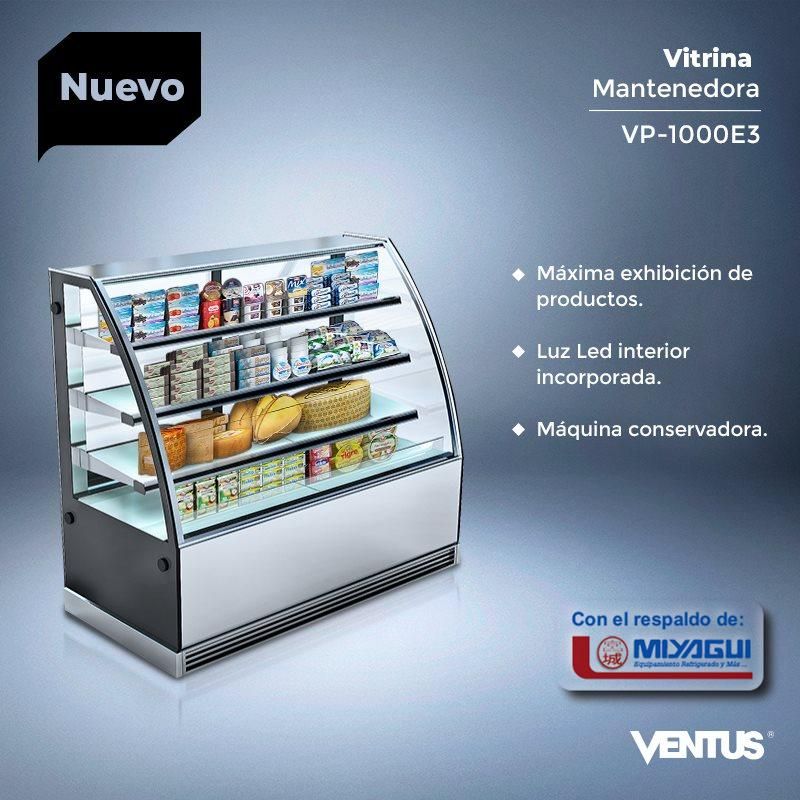 Vitrina exhibidora refrigerada pastelera Ventus VP-E3