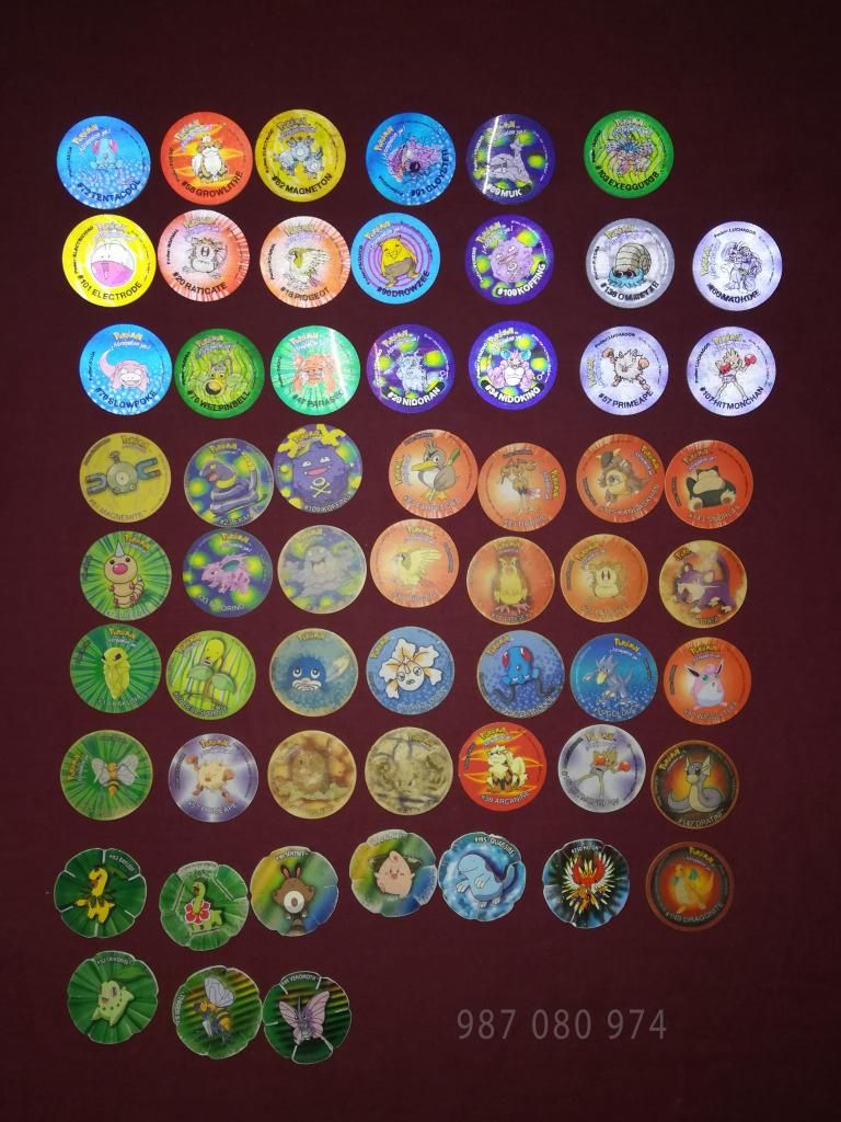 Colección Taps Tazos Pokémon (Lote 3)