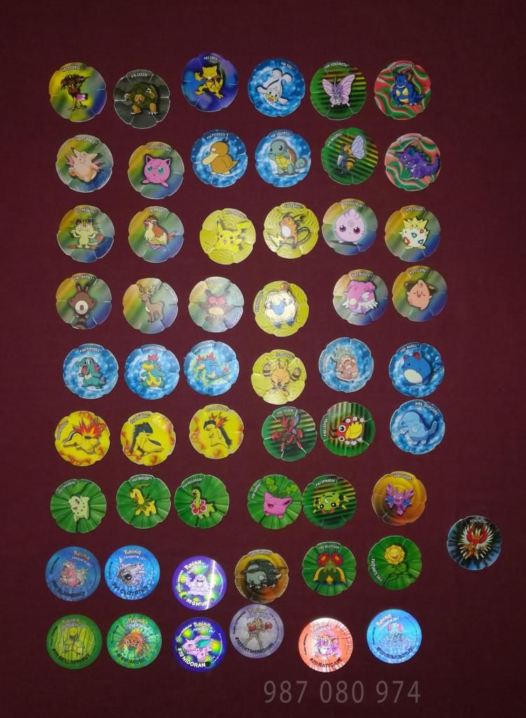 Colección Taps Tazos Pokémon (Lote 4)