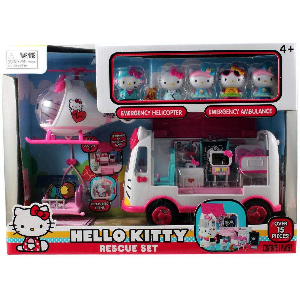 Juguetes Hello Kitty Set Rescate Nuevo Importado Regalos