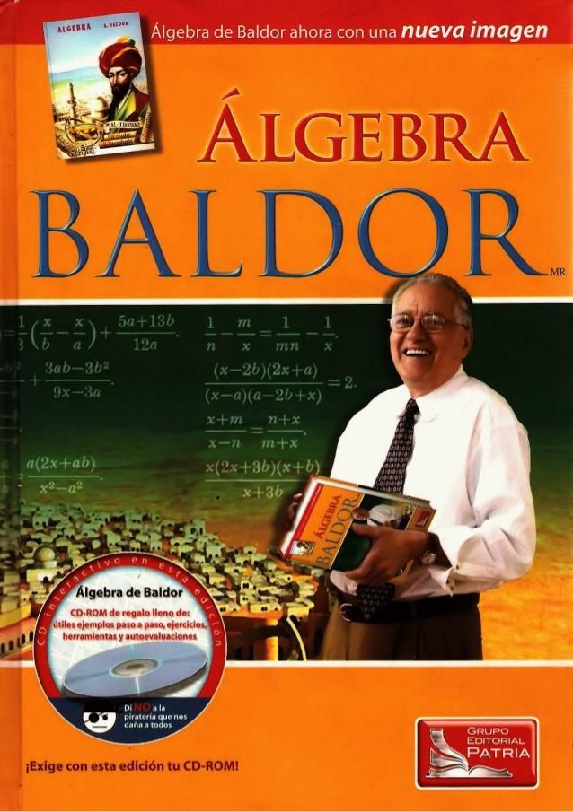 Libro ALGEBRA de BALDOR, con CD nueva edi