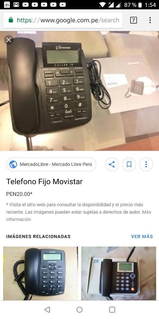 Telefono Fijo Movistar Nuevo