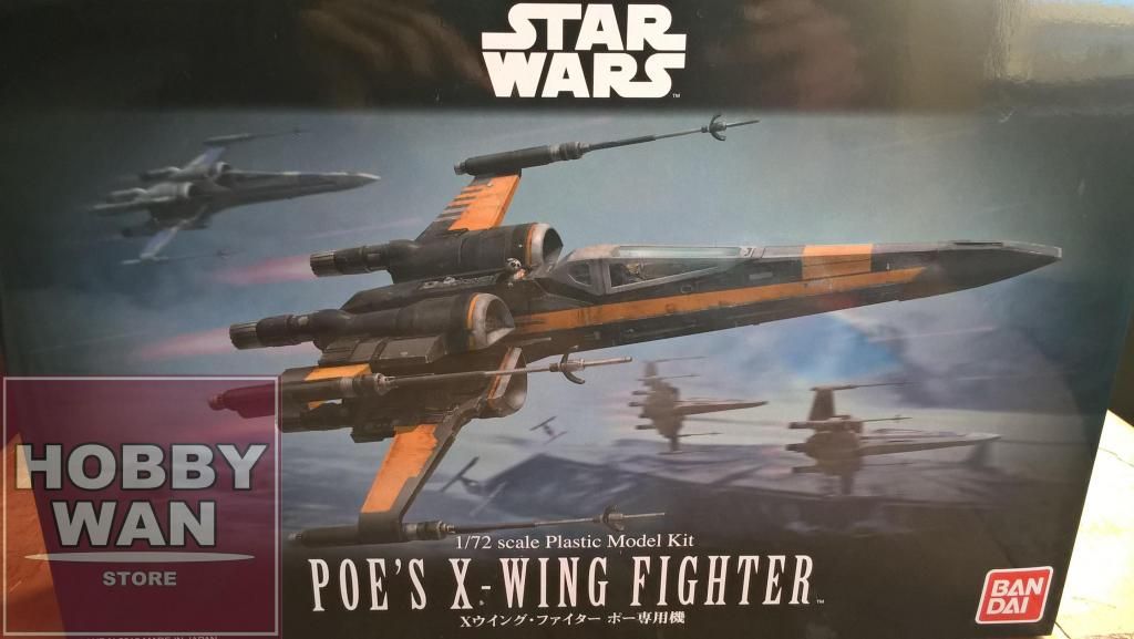 X-wing Resistance Fighter Poe 1/72 Bandai Star Wars