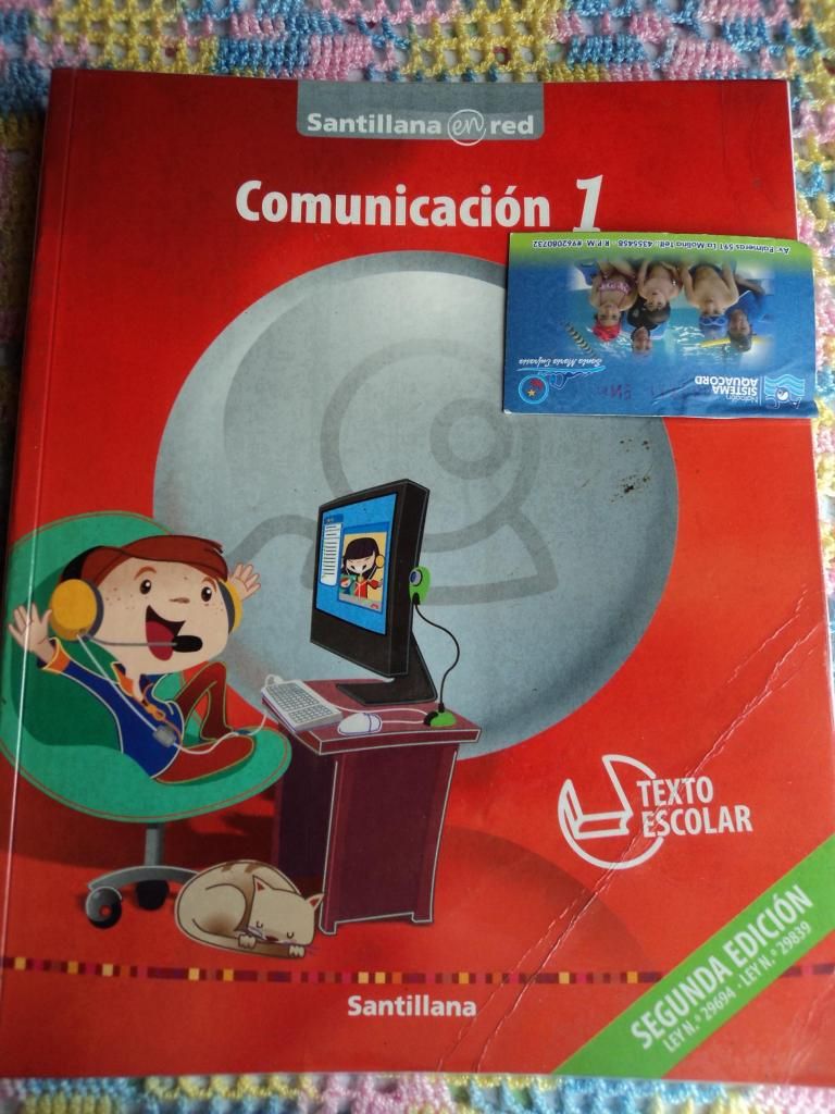 Libro Santillana Comunicación 1ro primaria