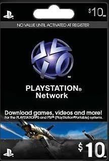 10 Psn Play Station Network Card Para Store Usa Ps3 / Ps4