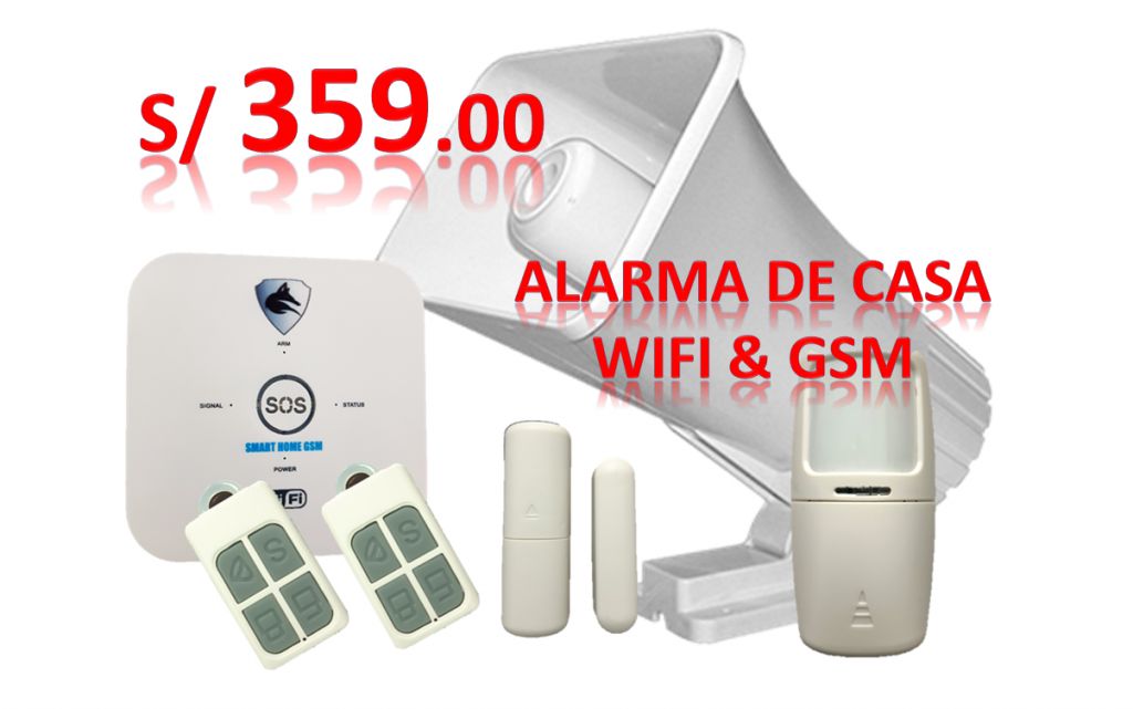 Alarma De Casa Gsm Y Wifi Siren30w Modelo Fox: smart Home