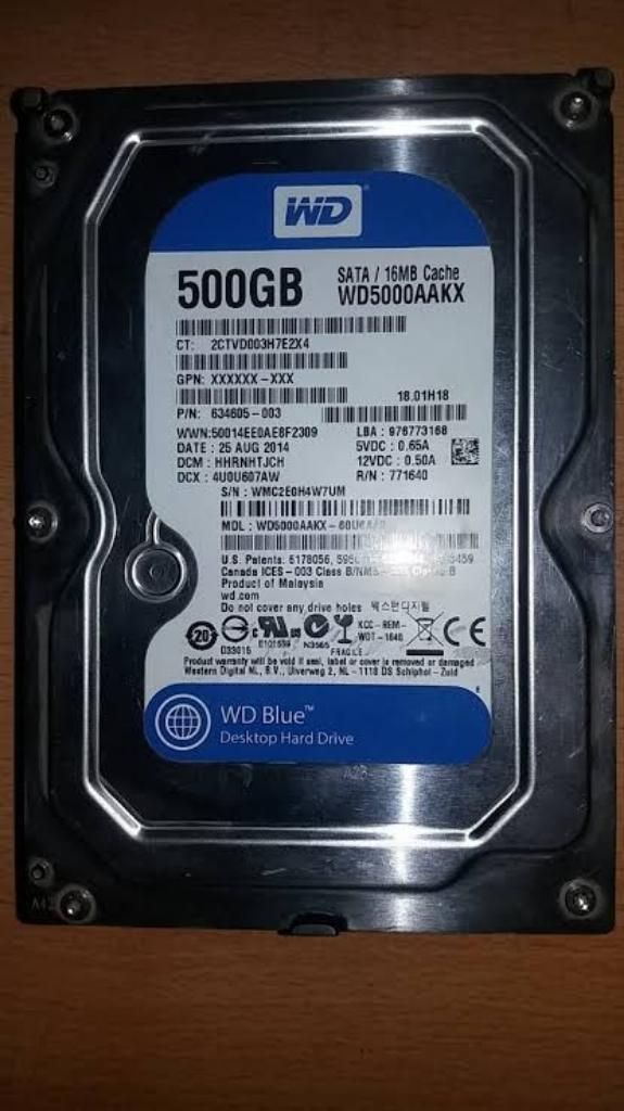 Disco Duro Wd 500gb