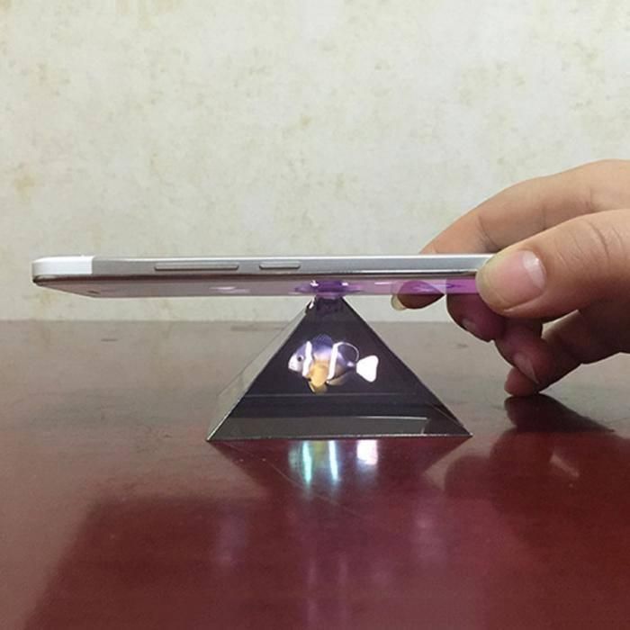 Holograma pirámide 3d Celular Smartphone