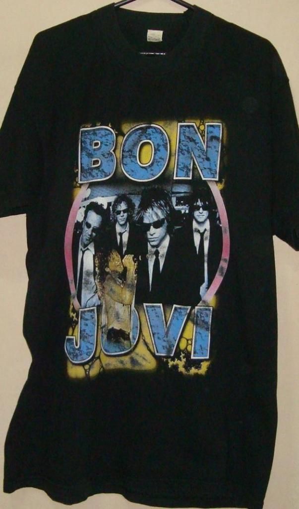 Polo Bon Jovi L Original Vintage Jimi Hendrix Green Day Ac