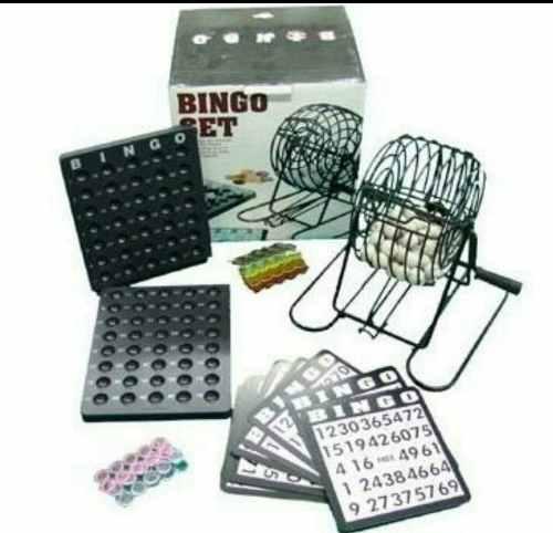 Bingo De Metal De 75 Numeros, 18 Cartillas