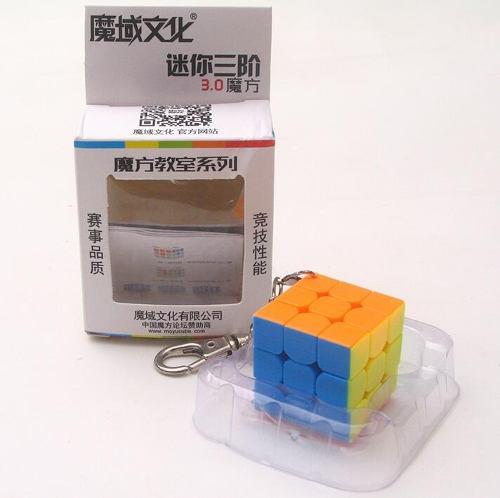 Cubo Mágico Rubik Mofangjiaoshi 3x3 Mini Llavero 30mm Lima