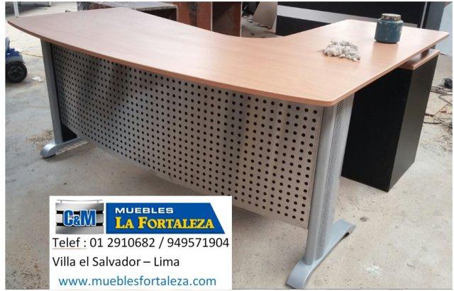 ESCRITORIO GERENCIAL - ESCRITORIO EJECUTIVO - EN MELAMINA