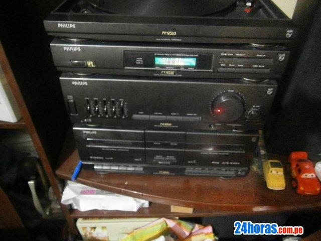 Equipo de sonido con tocadiscos philips